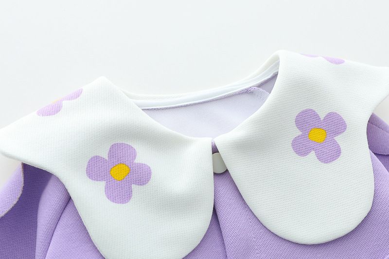 Abbigliamento primaverile per bambine 2025, nuovo set da 3 pezzi con cappuccio e colletto casual da principessa per bambine_voghion.com