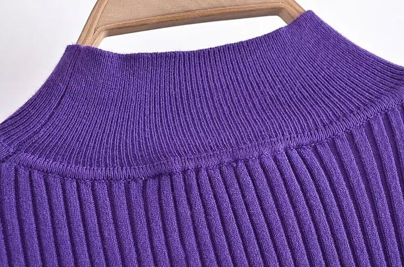 Top lavorato a maglia cava alla moda di ZR Womens Spring New Style_voghion.com