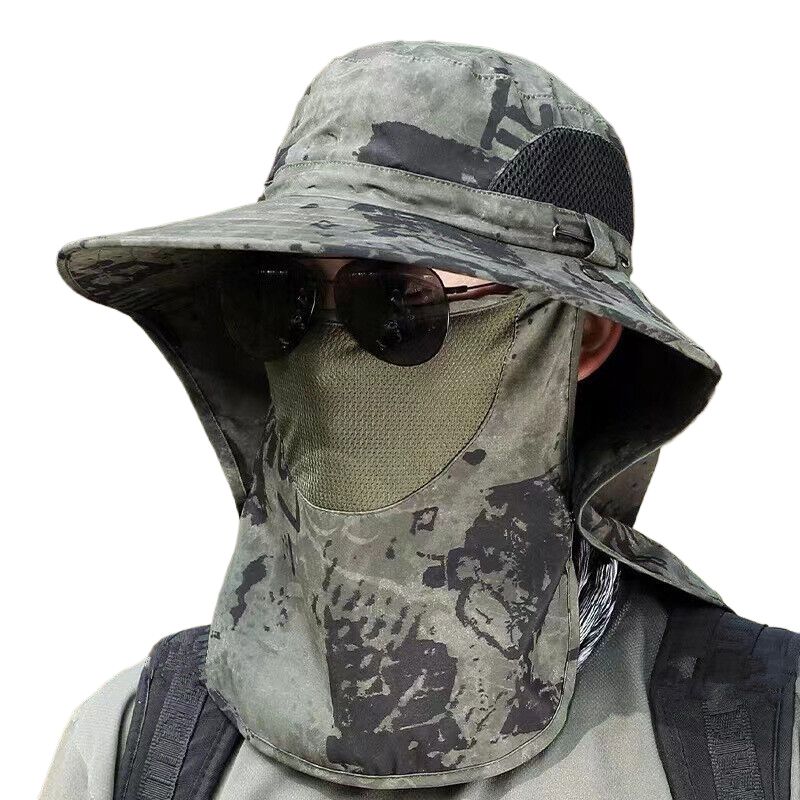 New Arrivals Summer Sun s UV Protection Outdoor Hunting Fishing Cap For Men Women Hiking Camping Visor Bucket Neck Flap Fisherman_voghion.com