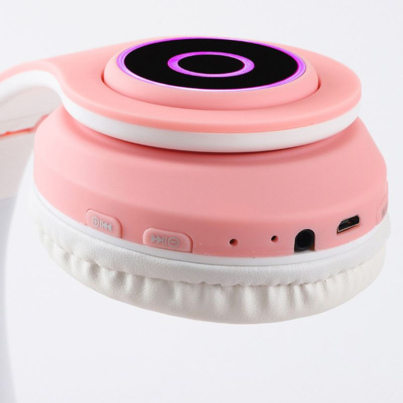 Auricolare Bluetooth 5.0 a forma di orecchie di gatto Anti-interferenza Cuffie stereo wireless da gioco pieghevoli Regalo di compleanno_voghion.com
