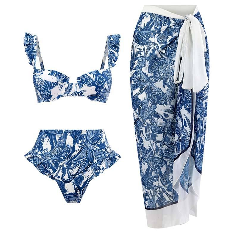 Verve Qiaojia New Three-Piece Bikini Swimsuit For Women Russia KaльHИK_voghion.com