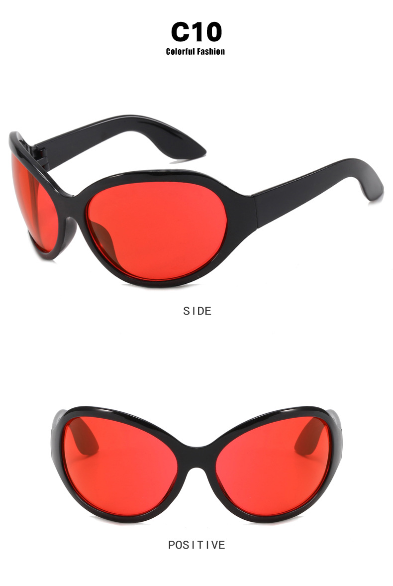 ActiveGo Cro-Border Futuritic Large Frame 2023 New Y2K European And American Exaggerated Hot Girl Internet Celebrity_voghion.com