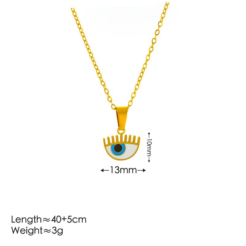 Collana, orecchini e anello con ciondolo rotondo a forma di occhio di demone, stile bohémien, design per donne._voghion.com