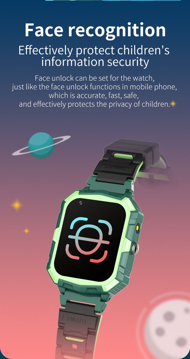 Orologio intelligente per bambini 4G, rete completa, videochiamata per studenti, indossabile, foto, posizionamento in tempo reale_voghion.com