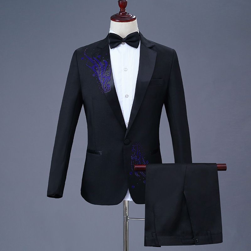 CT New Sequin Performance Costume Stage Slim Fit Suit Set For Male Host Singer Choir Outfit Annual Meeting Formal Wear_voghion.com