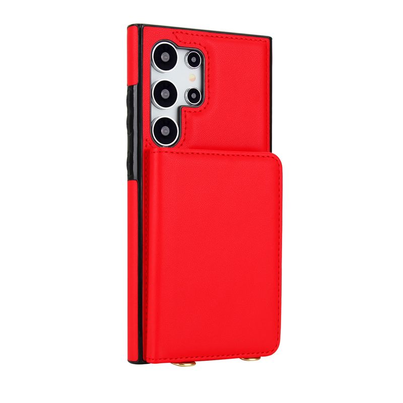 Magnetische portemonnee leren hoes voor Samsung Galaxy S25 Ultra S24 Plus S23 S22 S21 Crossbody RFID-blokkerende kaart_voghion.com