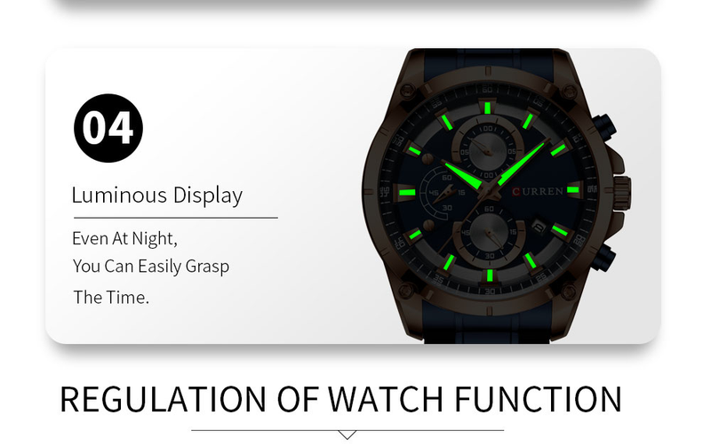 CURREN Mens Watches Fashion Top Brand Luxury Business Automatic Date Watch Men Casual Waterproof Watch Relogio Masculino+Box_voghion.com