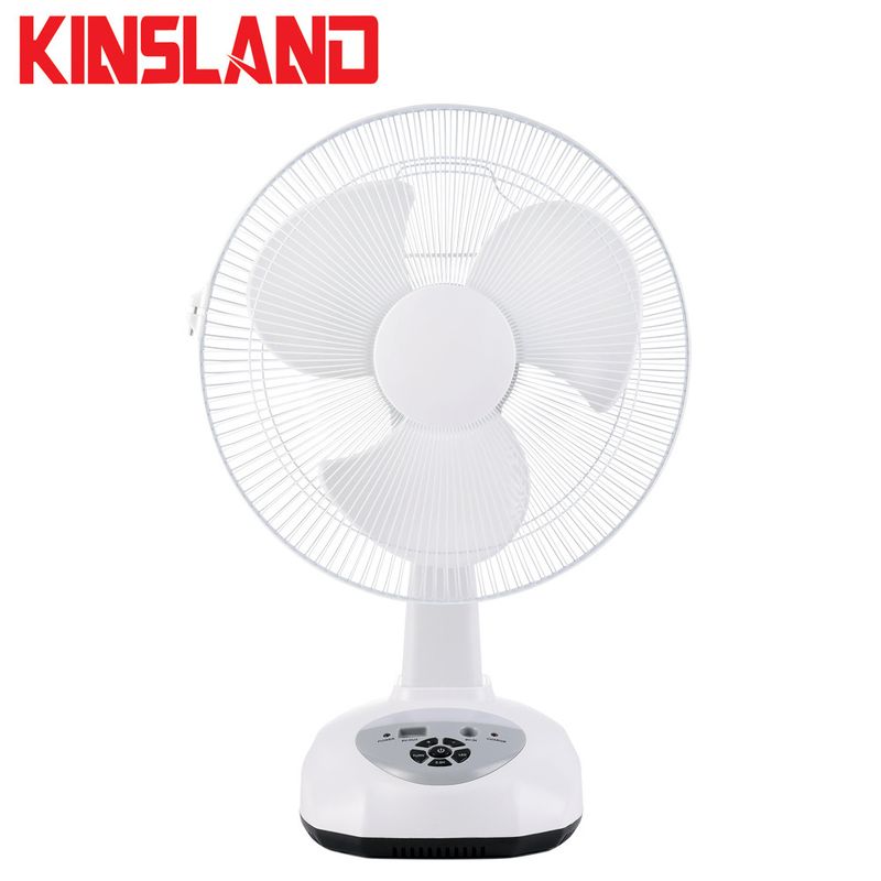 Vroče prodajan 12-palčni večfunkcijski ventilator s 6V4.5A svinčeno-kislinsko baterijo in priključkom za sončno polnjenje_voghion.com