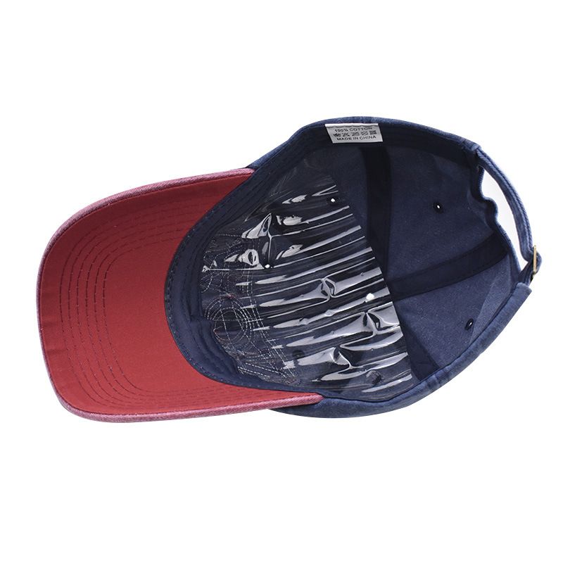 Berretto da baseball con lingua d'anatra per uomo e donna, in cotone lavato e consumato, con lettera NOWE, per tutte le stagioni_voghion.com