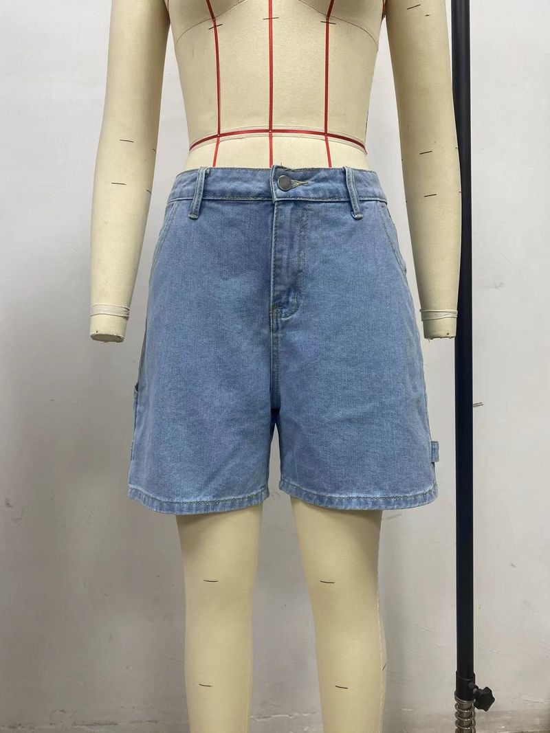 Women's Straight Leg Cargo Jeans - Classic Washed Denim Pants With Utility Pockets Streetwear Casual Trousers_voghion.com