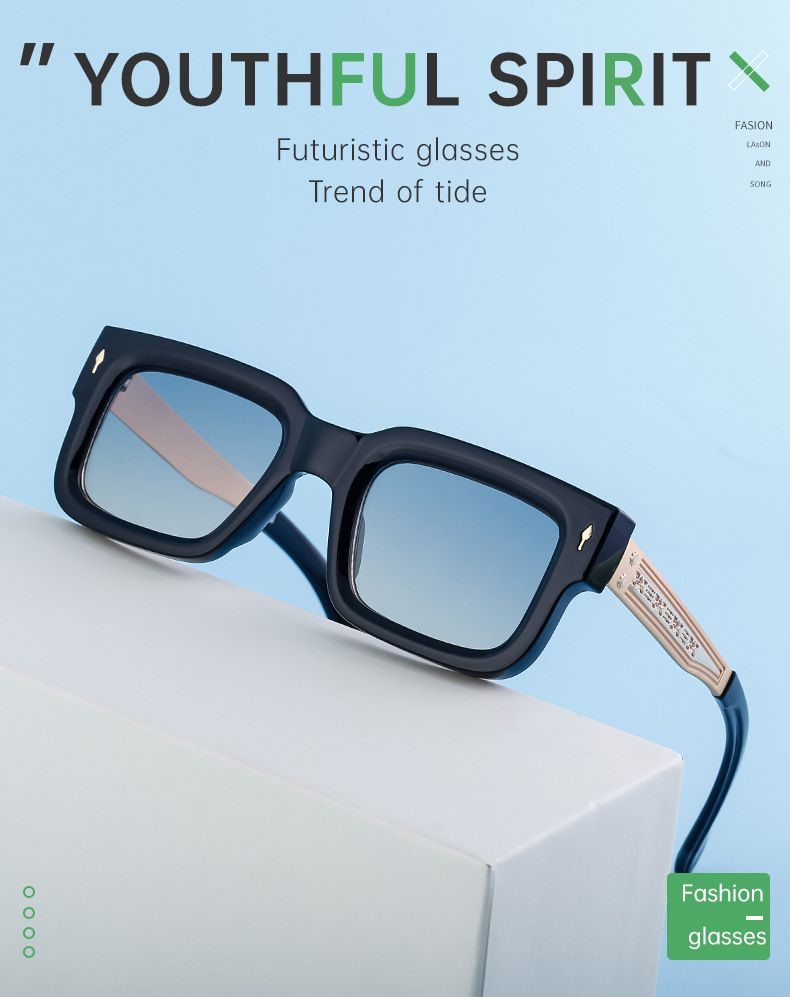 Unisex Retro square sunglasses for men sunscreen square sunglasses for men cross border eyes_voghion.com