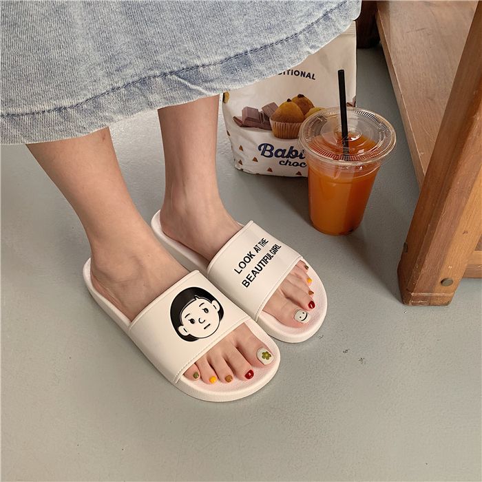 Thin Strip Ins Hong Kong Style Trendy Flats Slippers_voghion.com
