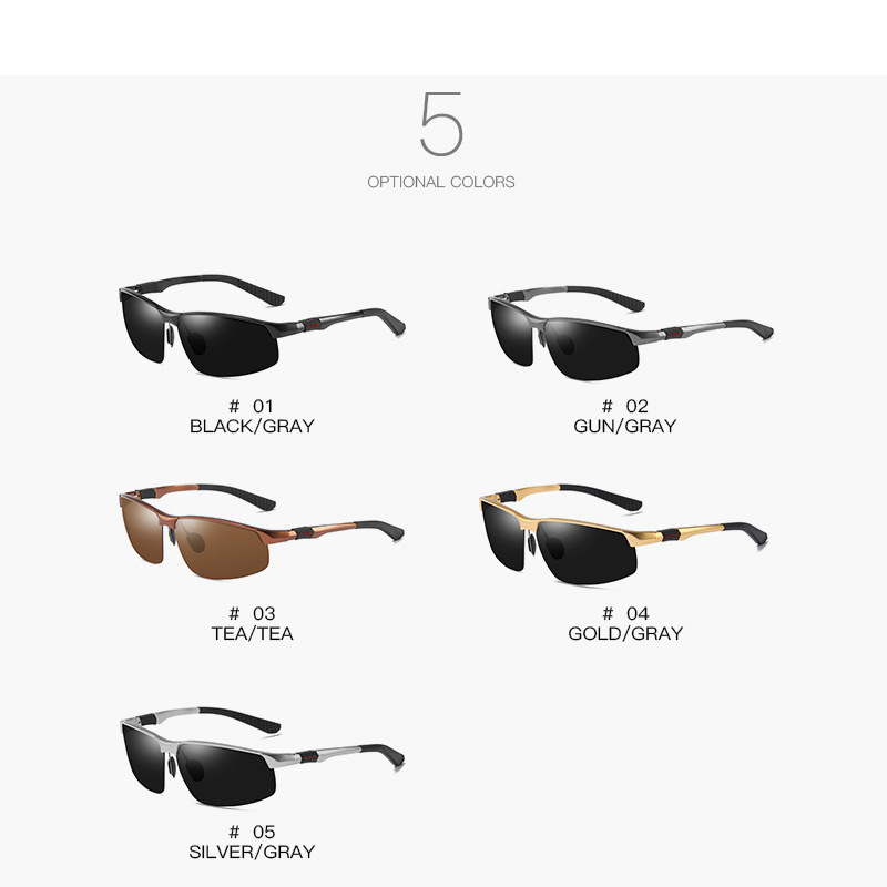 Nuovi occhiali da sole polarizzati alla moda personalizzati da uomo in alluminio e magnesio, occhiali da guida per conducenti, 3121_voghion.com