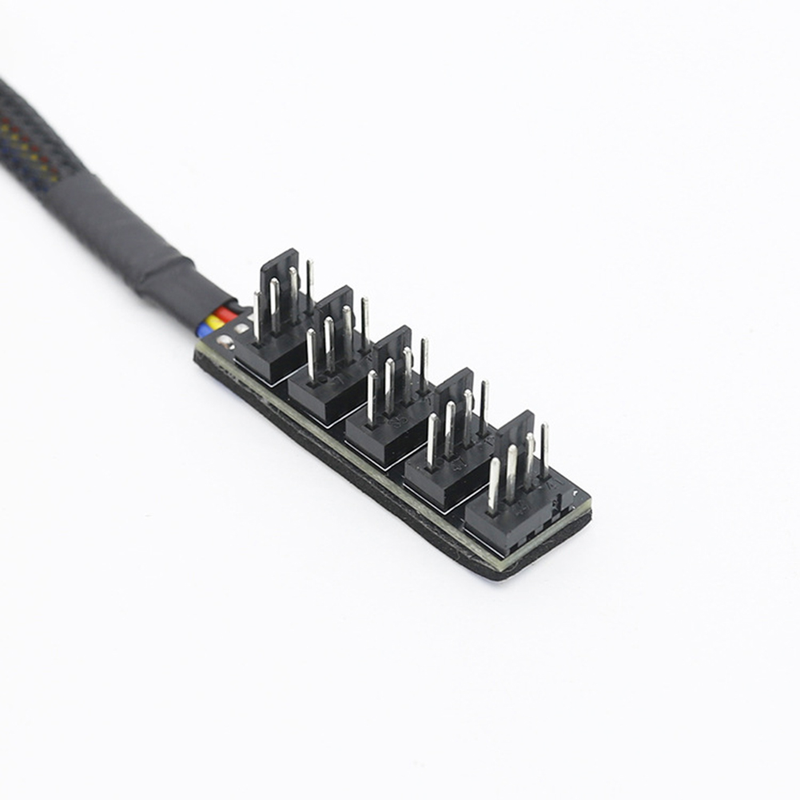 5-smjerno 4-pinsko kućište hladnjaka CPU-a PWM ventilator za hlađenje Napojni kabel Hub Splitter Adapter_voghion.com