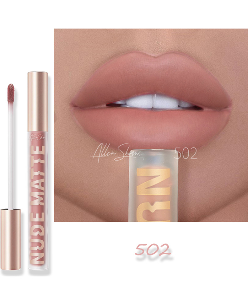 Maquillage 8 couleurs mat rouge à lèvres imperméable longue durée rouge à lèvres Sexy rouge rose Veet Nude rouges à lèvres maquillage s_voghion.com