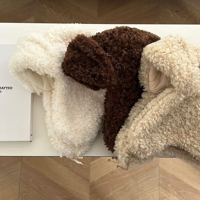 Cappello invernale in velluto spesso, caldo, tinta unita, antivento e antifreddo, Lei Feng, versatile cappello da sci del nord-est_voghion.com