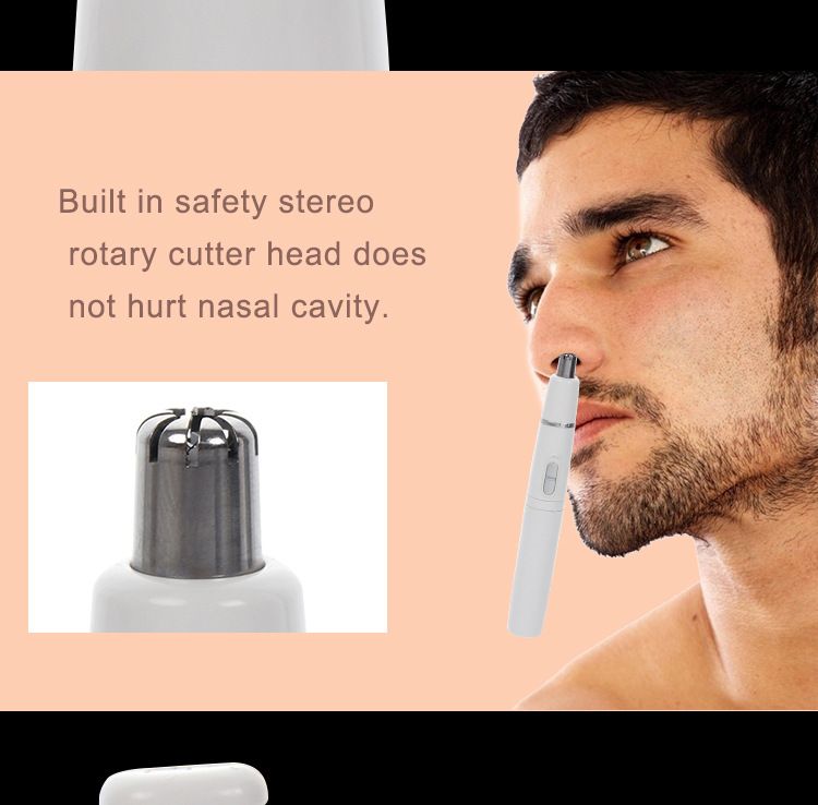Hot Selling Electric Nose Hair Trimmer Mini Eyebrow Shaver Portable_voghion.com