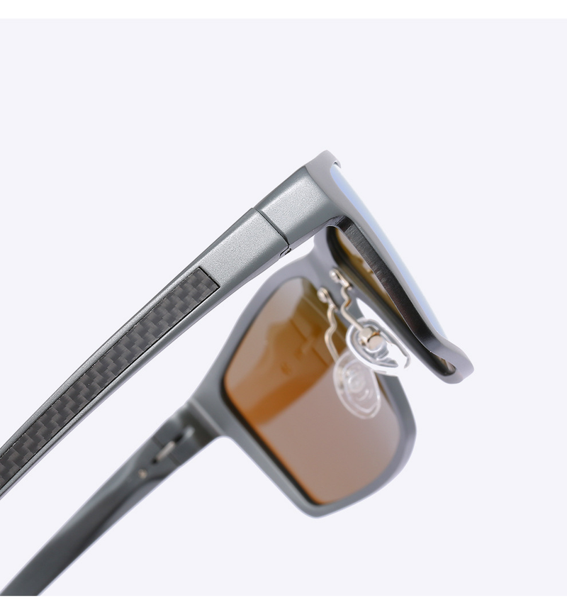 Neue polarisierte Sonnenbrille XY160 aus Aluminium-Magnesium-Serie für Herren aus Kohlefaser mit Fußseide-Zubehör_voghion.com