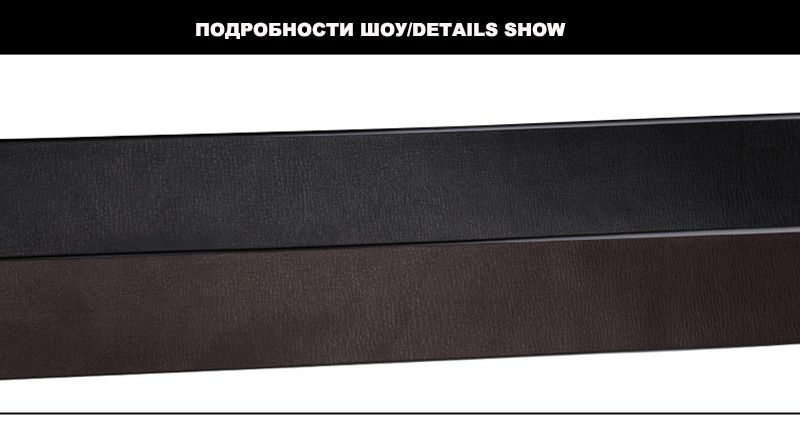HOT CUKUP Men's Grain Quality 2nd Layer Both Sides Use Genuine Leather Belt Pin & Smooth Style Belts for Men Without Buckle_voghion.com