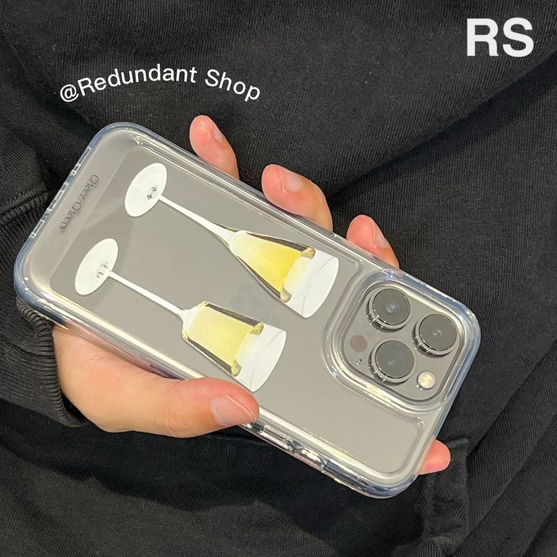 Unschlagbare Qualität Original Cheer Champagner Acryl Minimalist Handyhülle_voghion.com