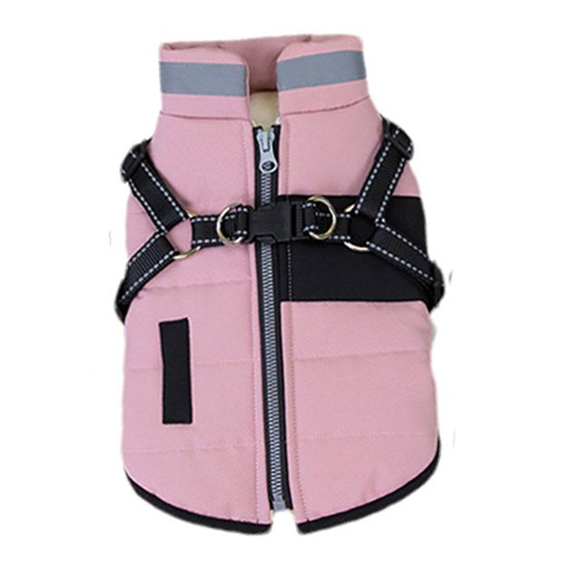 Winter Warm Coat Jacket With D-Ring, Reflective Dog Clothes For Small And Medium Dogs, Puppy Clothes, Pet Supplies By PawParty Store_voghion.com