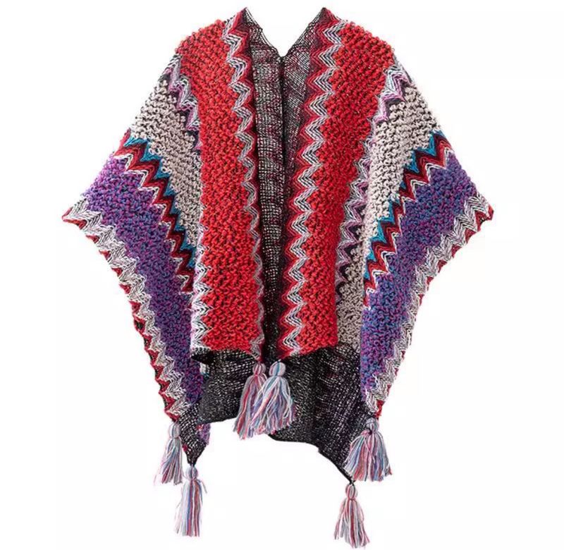 Retro etnische stijl sjaal dames reis buiten mantel mantel jas dubbele functie sjaal_voghion.com