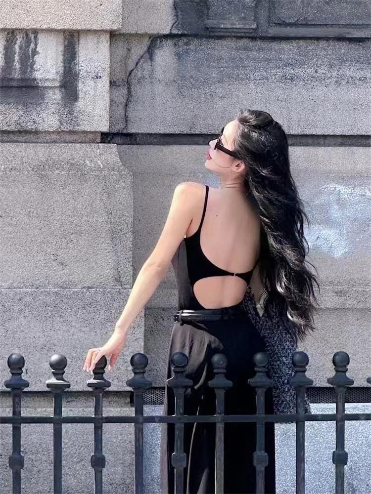 Rückenfreies Bralette mit Schnürung für Damen – Sexy Camisole-Top mit Riemchen und integriertem BH (4 Farben, dehnbare Baumwolle, vielseitig kombinierbar)_voghion.com