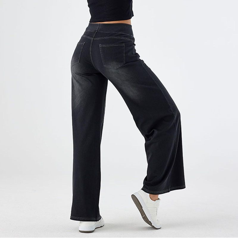 Women's Clothing New Denim Wide Leg Pants For Women High Waist Slimming Multi Pocket Straight Loose Cat Whisker Horse_voghion.com