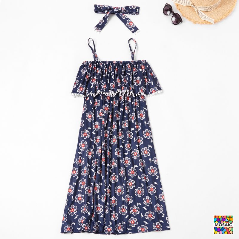 Mutter & Kinder 2024 Sommer Heißer Druck Verstellbare Schnalle Eine Schulter Mutter Kind Baby Lose Eltern-Kind Outfit_voghion.com