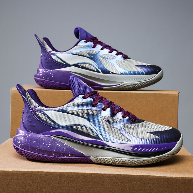 2025New Color Matching Comfort And Casual New High Quality Non-Slip Wear-Resistant Breathable Big Children Basketball Shoes_voghion.com