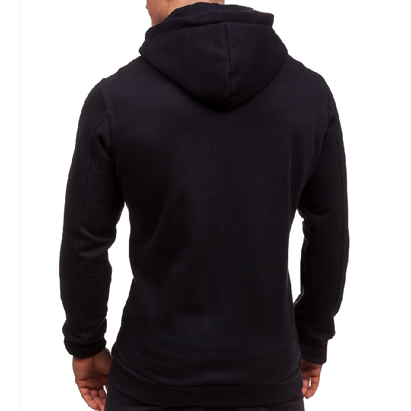 Felpa con cappuccio in cotone da uomo autunno-inverno con cappuccio e zip intera_voghion.com