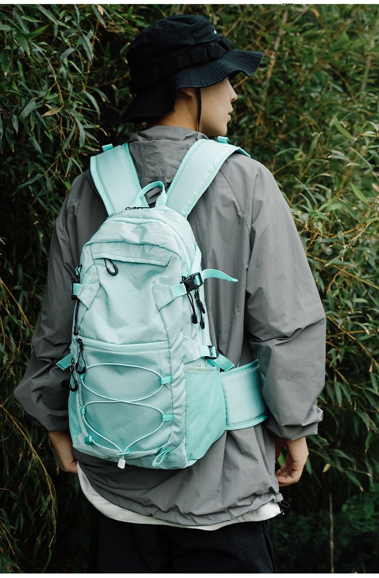 Bolsa de trabajo estilo montaña, deportiva, resistente al agua, para senderismo, ligera, para portátil, moderna, versátil, para estudiantes universitarios._voghion.com