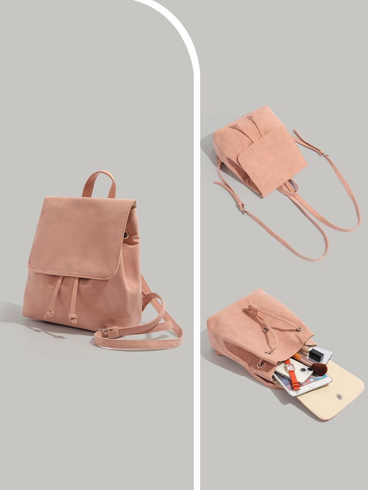 2025 Niche Soft Leather Handbags Fall And Winter New Simple Youth Korean Students Class Backpacks Fashionable Versatile_voghion.com