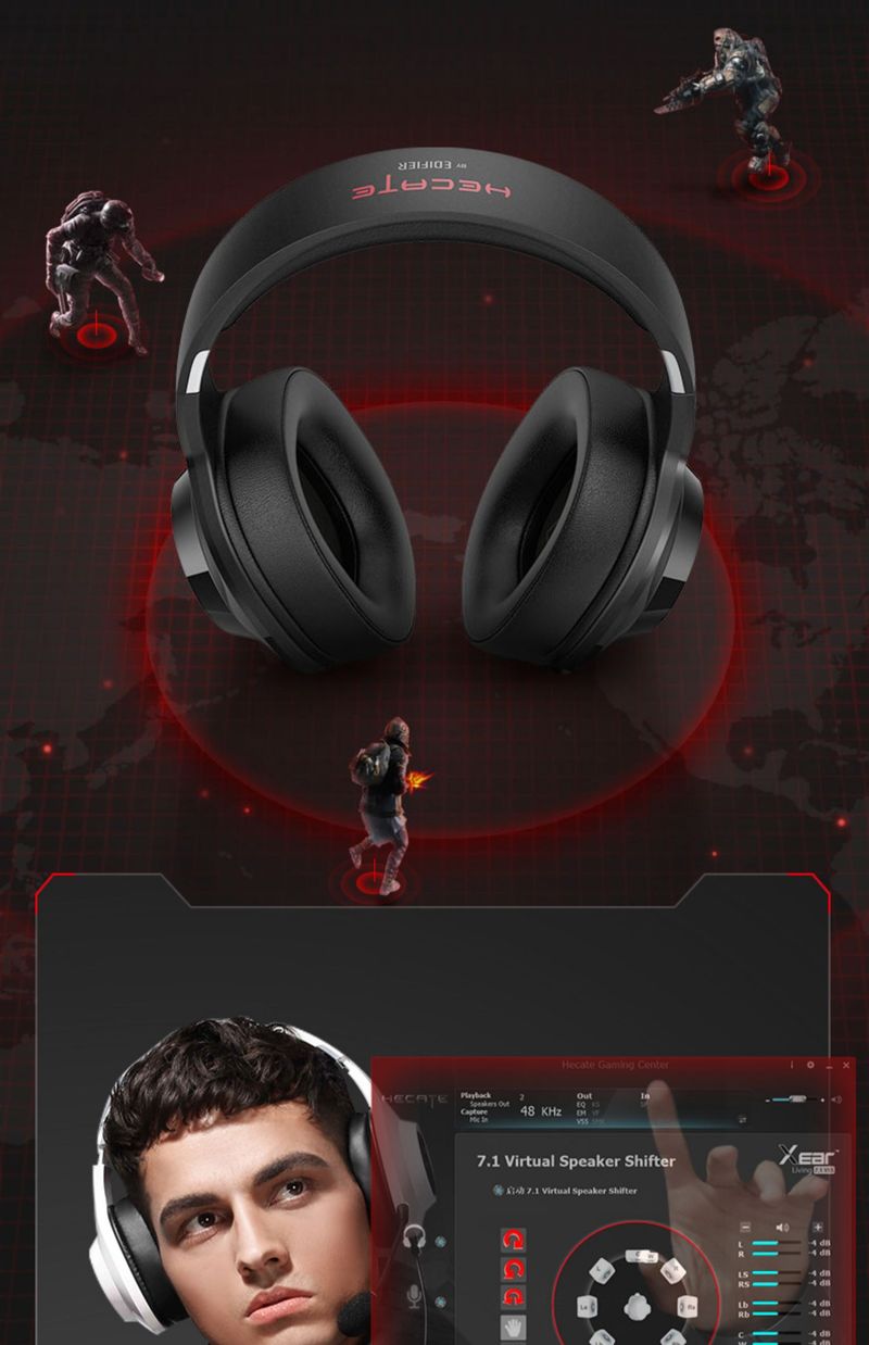 Edifier G2 Professional Edition Gaming-Desktop-Computer Notebook USB-Kabel Headset_voghion.com