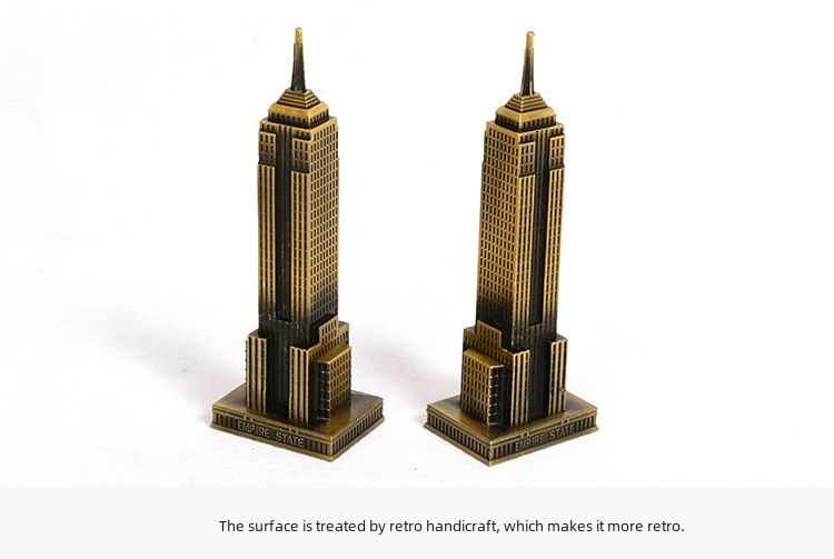 Metal süsler Empire State Binası Amerikan gökdelen modeli ev yaratıcı süsler çekim aksesuarları üreticileri adına_voghion.com