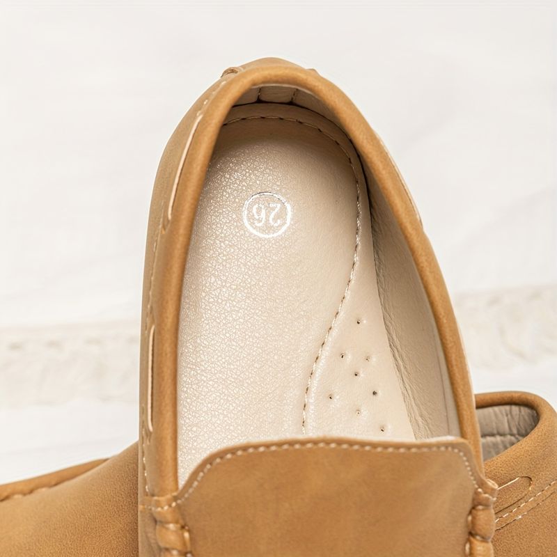 Boys' Lightweight Slip-On Loafer Shoes Comfortable Non-Slip Flats for Wedding Party - All Seasons_voghion.com