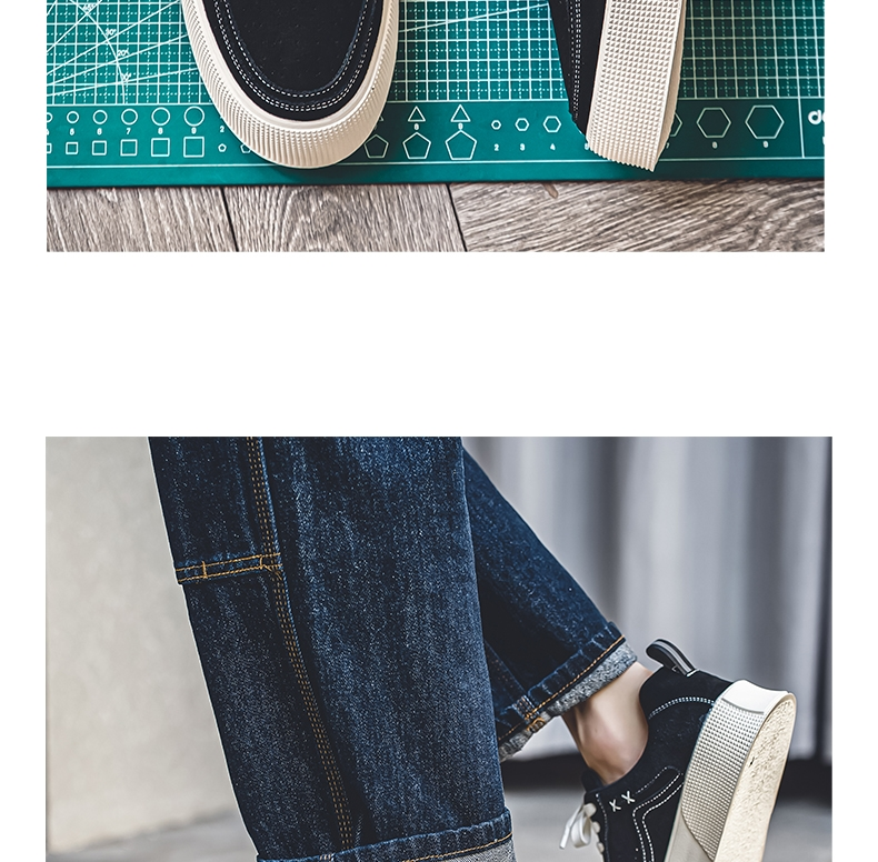 \12304; READY SOTCK】 Scarpe casual retrò piatte da uomo, scarpe da tavola con suola spessa semplici e alla moda._voghion.com