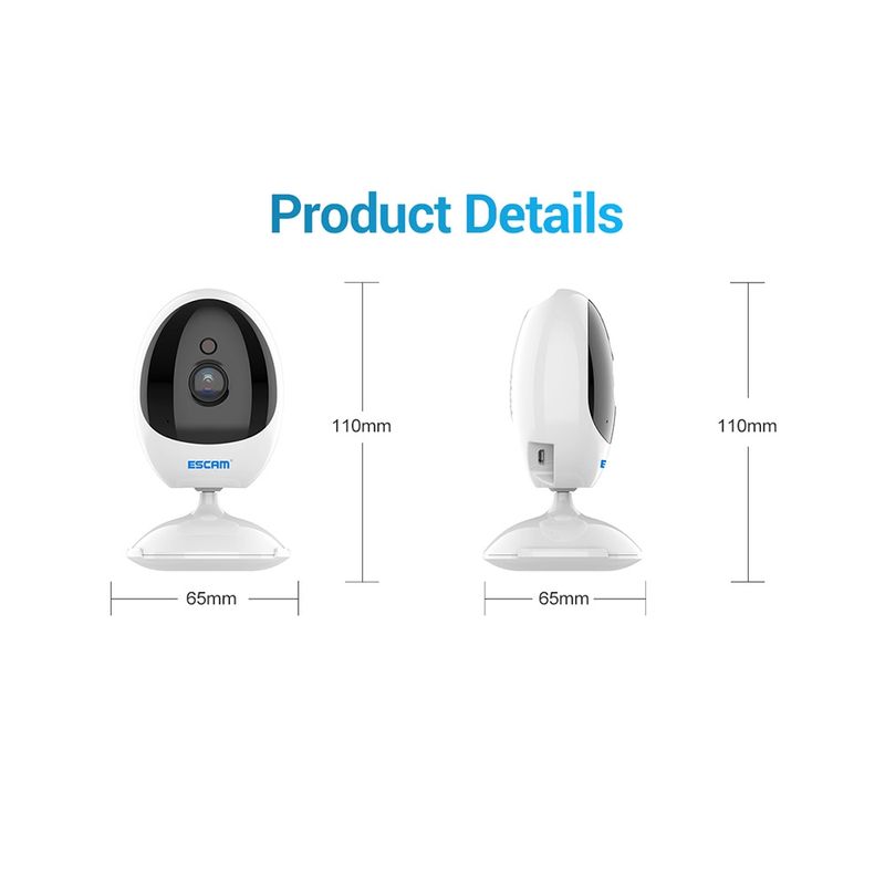 QF006 3MP 1296P HD Vnitřní bezdrátová PTZ IP kamera IR noční vidění AI detekce humanoidů domácí zabezpečení CCTV monitor, typ zástrčky: americká zástrčka (bílá)_voghion.com