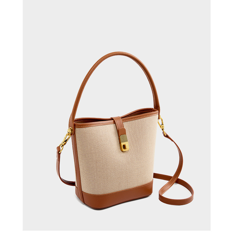Borsa a tracolla singola in tessuto da pendolarismo con secchiello di nicchia, nuova borsa da donna a tracolla versatile e di fascia alta del 2024_voghion.com