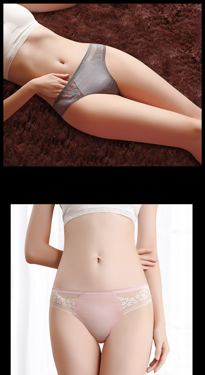 Mutandine perizoma antibatteriche senza cuciture in pizzo sexy da studentessa da donna_voghion.com