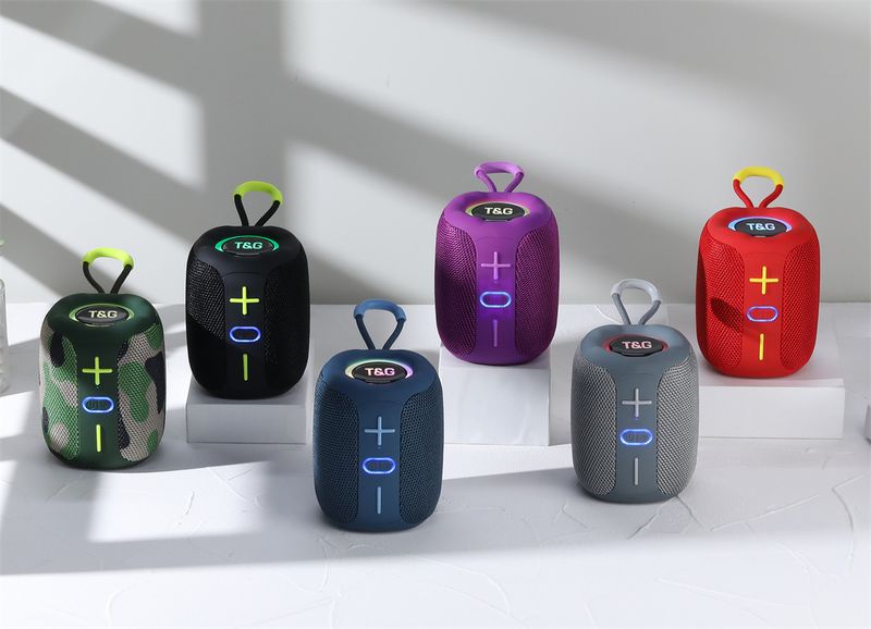 TG658 Bluetooth Tragbarer Outdoor-Handheld-Mini-Lautsprecher TWS mit Licht Neues kreatives Geschenk_voghion.com