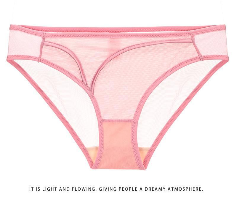 Unterwäsche & Nachtwäsche Sexy dünner Netzstoff mit breiten Schultergurten, weicher Stahlring-BH_voghion.com