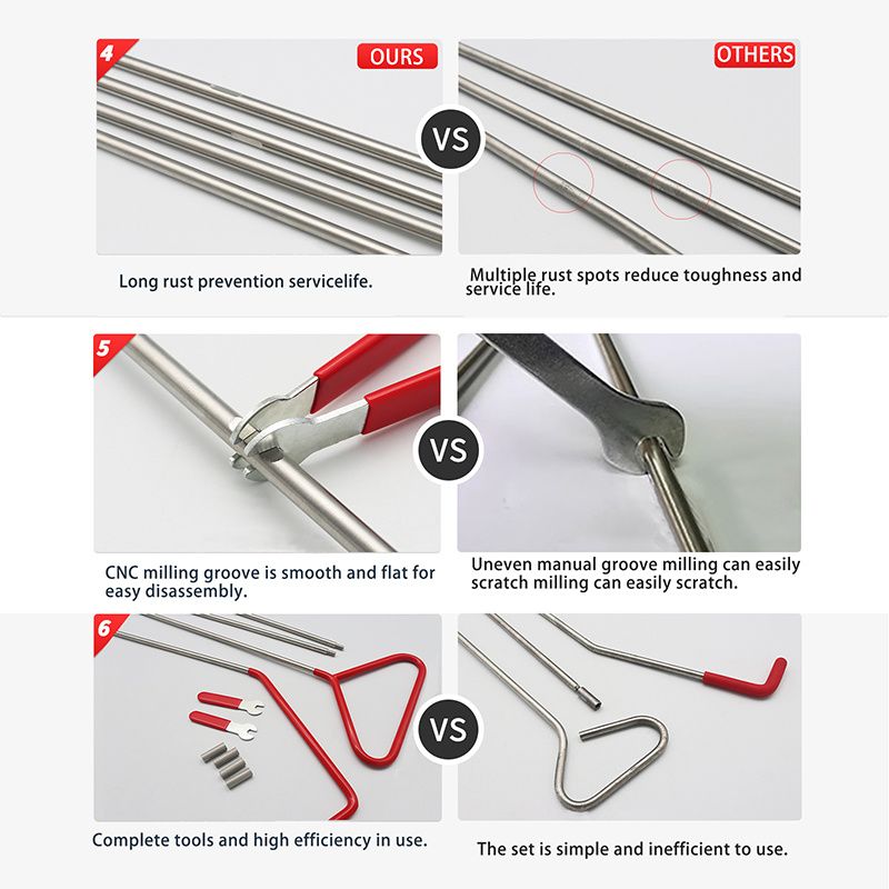 Automotive Tool Set 34-piece professional automotive kit with stainless steel long distance fasteners seamless wedge air wedge pump automotive trim re_voghion.com