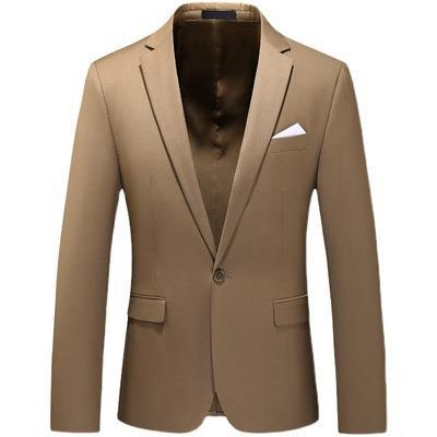 CT 2025 Autumn New Men's Solid Color One-Button Blazer Plus Size Fashion Slim Fit Suit Jacket For Men_voghion.com
