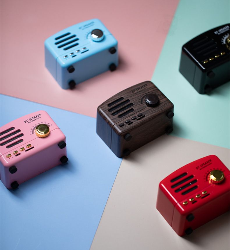 Altoparlante Bluetooth BT01, audio retrò, nostalgico, mini, carino, stile femminile, con slot per schede, nuovo regalo, design creativo_voghion.com