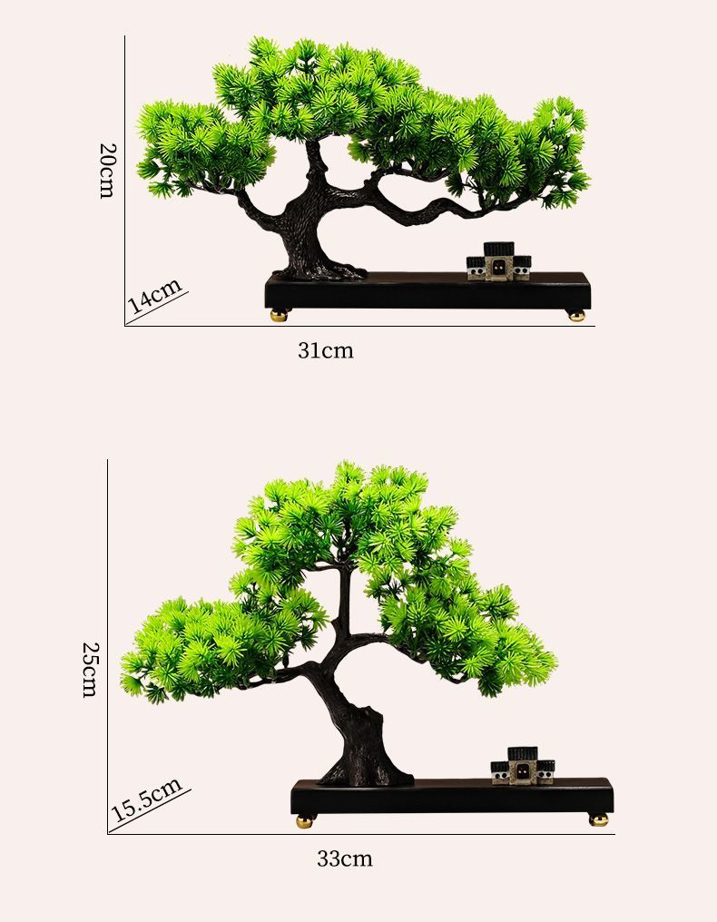 Simulation pseudo accueillant arhat pin coulant peinture sur sable décorations couloir zen chinois étagère Bogu armoire à vin_voghion.com
