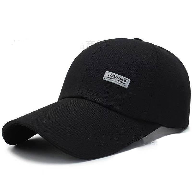 Canvas Baseball Men's Duckbill Cap Outdoor Sun Wide Hat Extra Long Brim_voghion.com