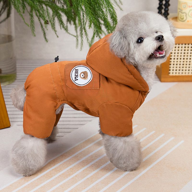 Warme Winterkleidung, verdickter Hundeoverall, Plüschjacke für kleine und mittelgroße Hunde, Kleidung für Chihuahuas, Yorkies, Haustiere von PawParty Store_voghion.com