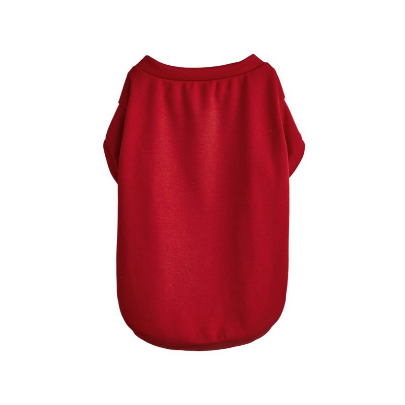 Puppy Round Neck Solid Color Casual Sweatshirt Spring Summer Plain Teddy Poodle Cat Pet Dog Clothes T-Shirt_voghion.com
