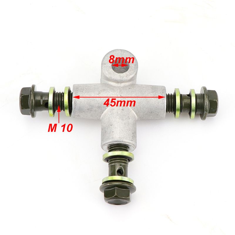 10mm Hydraulikschlauch Kupplungsfitting T-Stecker 3-Wee Adapter Fir Motorrad Dirt Pit Bike ATV Bremssystem_voghion.com